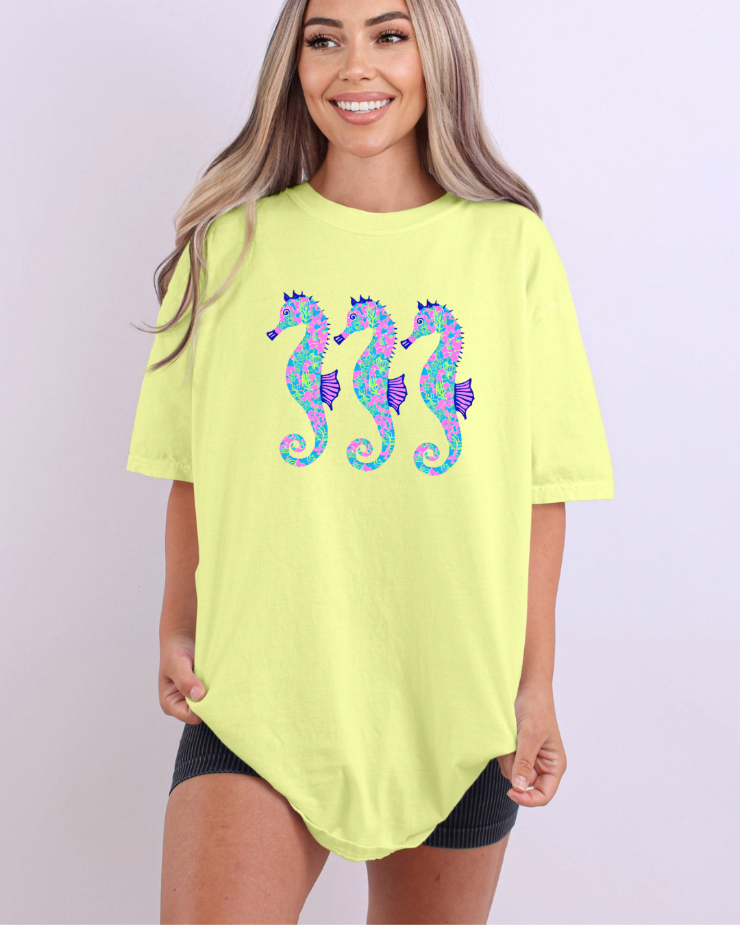 Neon SeaHorse Tee