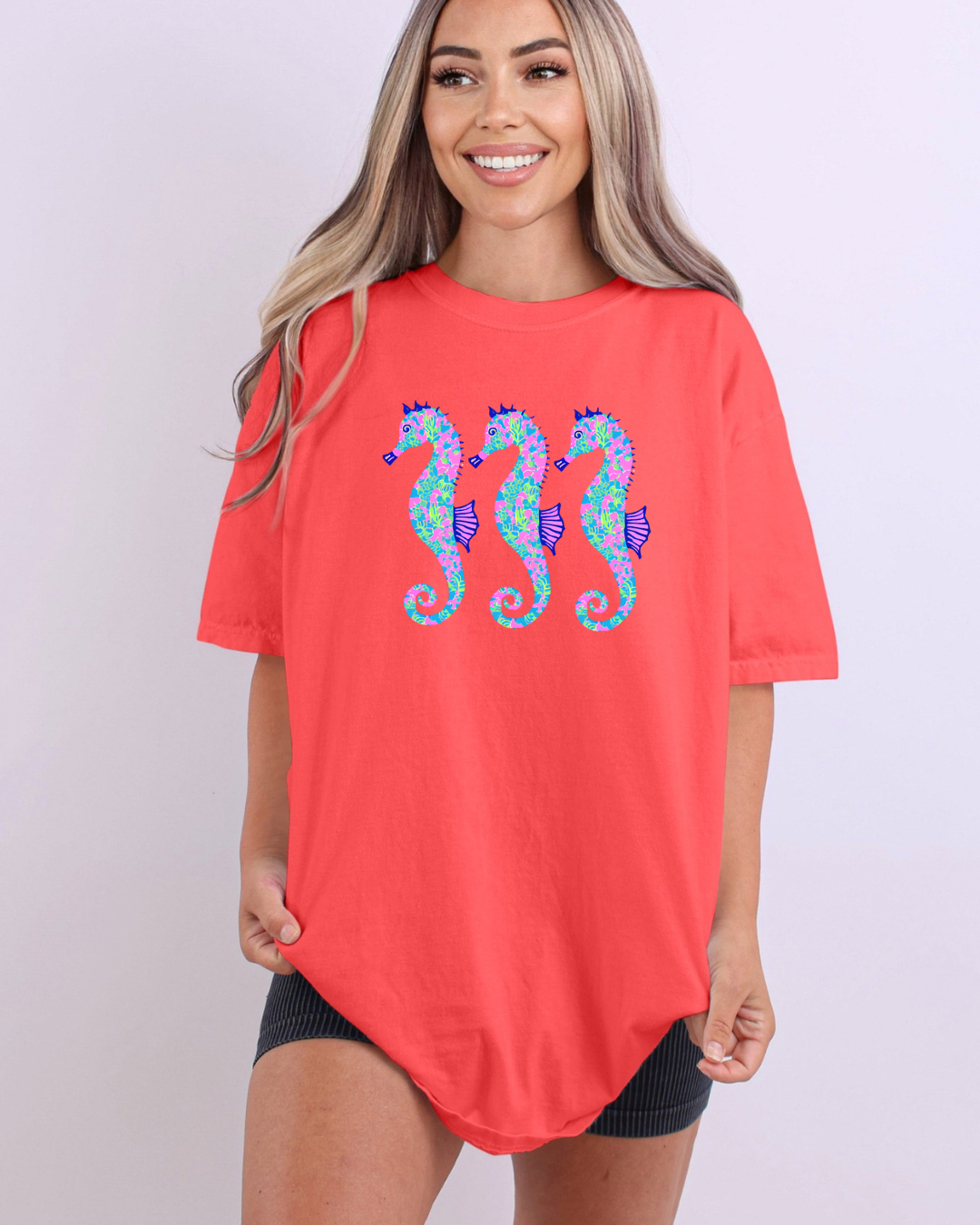 Neon SeaHorse Tee