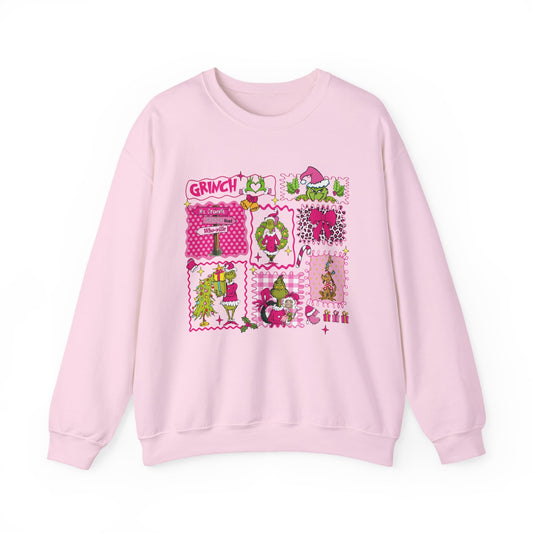 Grinch Collage Crewneck Sweatshirt