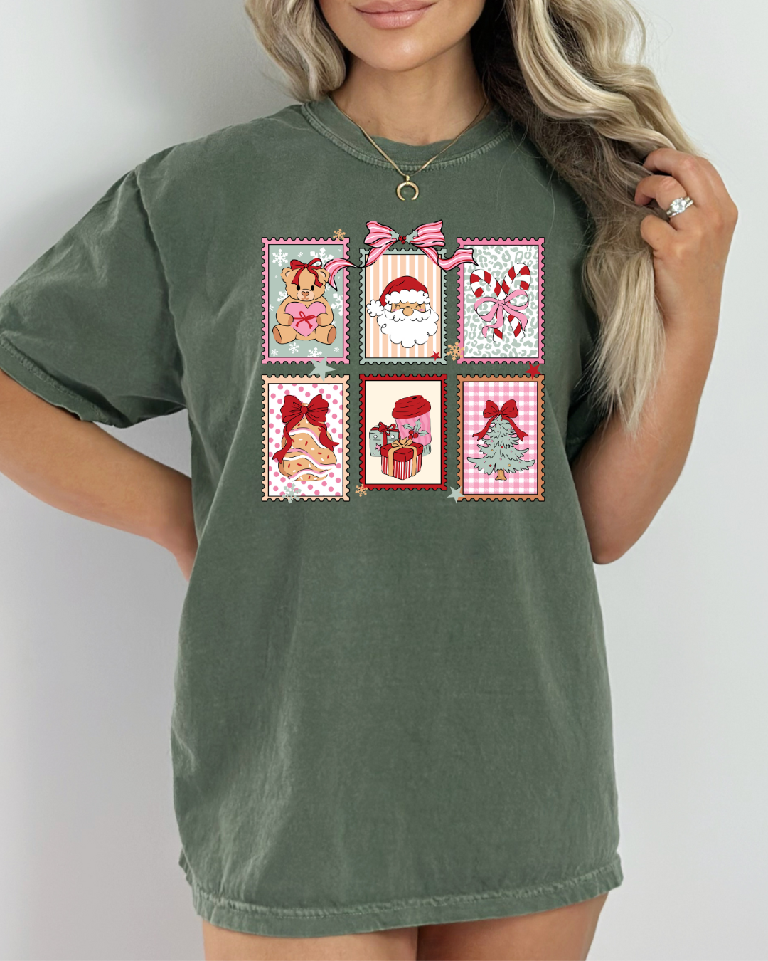 Christmas Postage Stamp Tee